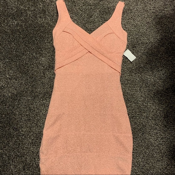 Dresses & Skirts - Peach glittered dress Dresses & Skirts - Peach glittered dress